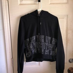 Black “New York City” cropped hoodie from Aeropostale